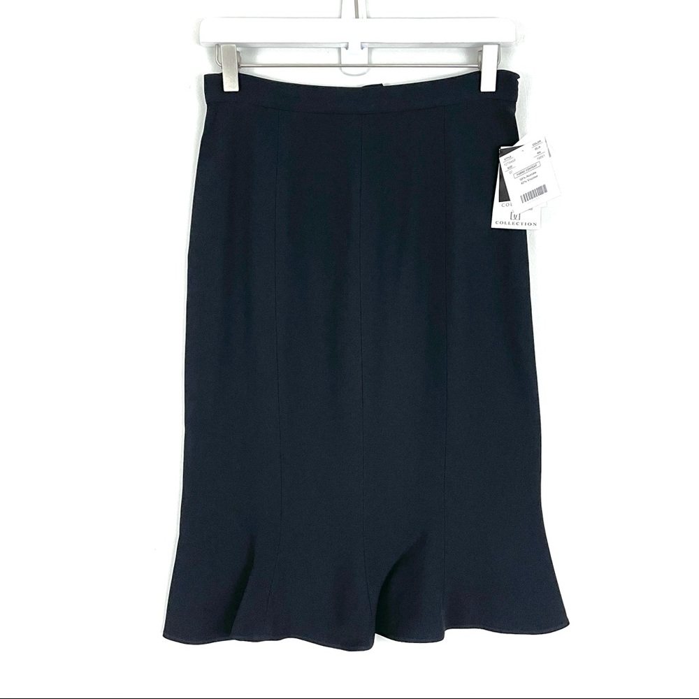 Doncaster Collection Ruffle Hem Pencil Skirt